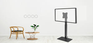 VESA400X400 Sous-<span class=keywords><strong>sol</strong></span> en verre moderne Élévateur à ressort à gaz réglable en hauteur avec pédale <span class=keywords><strong>de</strong></span> <span class=keywords><strong>sol</strong></span> Support <span class=keywords><strong>de</strong></span> montage <span class=keywords><strong>TV</strong></span> - Product Image 4