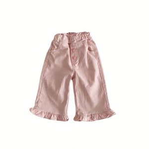 <span class=keywords><strong>Pantaloni</strong></span> Casual <span class=keywords><strong>da</strong></span> <span class=keywords><strong>bambina</strong></span> primavera e autunno <span class=keywords><strong>pantaloni</strong></span> <span class=keywords><strong>larghi</strong></span> in pizzo a tinta unita <span class=keywords><strong>pantaloni</strong></span> vestiti per bambini - Product Image 6
