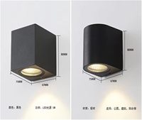 Lampu Dinding Luar Ruangan LED Aluminium Cor Ip65 Tahan Air Anti Karat Lampu Villa Taman Teras Fasad