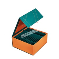 Boîte à couvercle magnétique personnalisée 1*1, Kits d'impression de couronne à membrane dentaire invisible, diviseur de papier, boîte d'emballage d'alignement des dents en carton