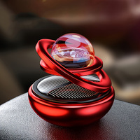 Diffuseur d'air portable de luxe à énergie solaire en alliage d'aluminium pour tableau de bord, évaporation naturelle, parfum d'orange, aromathérapie automobile solide