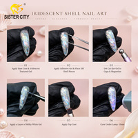 Nouveauté - Vernis à ongles d'automne - Gel texturé irisé - Gel UV LED - Vernis à ongles en gel UV pour manucure professionnelle