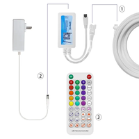 Controlador RGBIC SP611E, Control Remoto para Tira de LED RGB Pixel, Sincronización con Música, Aplicación, DC 5-24V, Corriente de Salida 8A/6A para IR