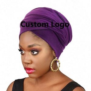 Wholesale Custom Logo Long Size Outdoor Multifunction Stretchy Polyester Headscarf <b>Head</b> <b>Cover</b> Daily Wear Turban Women Headwrap - Product Image 1