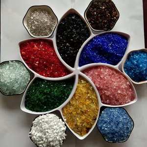 コンクリート床テラゾ水族館用砕いた着色ガラス骨材 - Product Image 5