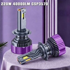 หลอดไฟ LED P9Q 220W 40000LM แบบสามท่อทองแดง ชิป CSP 3570 รุ่น H1 H3 H4 H7 H11 880 9005 9006 9012 สำหรับไฟหน้ารถยนต์ - Product Image 6
