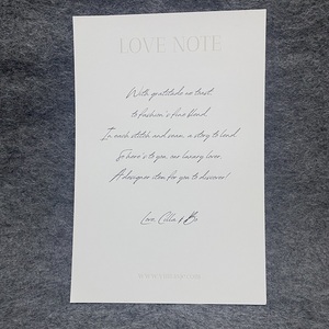 Biglietto di ringraziamento personalizzato con design gratuito, crema, doppio lato, con stampa UV a punti, per abbigliamento di lusso - Product Image 5