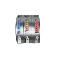Lampadaire solaire en aluminium en forme de croissant, clignotant, durable, IP68, pour trottoirs