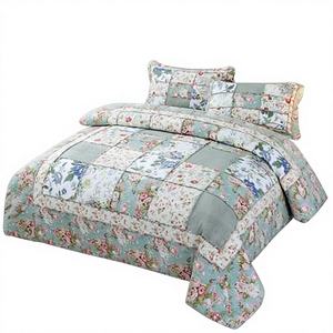 Juego de Ropa de Cama King de Algodón, Juego de Ropa de Cama con Diseño de Patchwork para el Hogar, con Funda de Almohada - Product Image 6