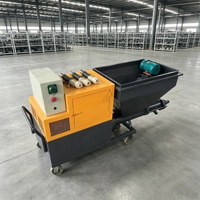 Machine à projeter du mortier électrique intelligente avec système de contrôle avancé pour les travaux professionnels de plâtrage mural