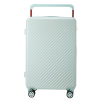 Valise à roulettes en néoprène de 20 pouces Roues pivotantes étanches Voyage étudiant élégant avec fermeture à glissière de 24 pouces Résistant aux chocs