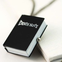 Vente en gros Party Favors Collier Pendentif Montre-Note de Mort Livre Anime Montre de Poche avec Chaîne pour Enfants Graduation Cadeaux
