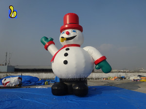 Ngoài Trời Xmas <span class=keywords><strong>Inflatable</strong></span> <span class=keywords><strong>Snowman</strong></span>, Giáng Sinh <span class=keywords><strong>Snowman</strong></span> <span class=keywords><strong>Giant</strong></span> Balloon - Product Image 2