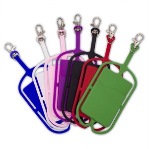 Étui portefeuille en silicone tendance pour téléphone portable avec cordon pour le sport - Product Image 1