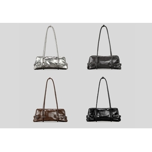 Retro Y2K Soft PU Crocodile Pattern Underarm Motorcycle Women Shoulder <b>Bag</b> Large Capacity - Product Image 2
