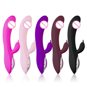 Yetişkin kadın tavşan vibratör seks oyuncakları g-spot çift titreşim masaj klitoral stimülatörü kadın için vibratör - Product Image 2