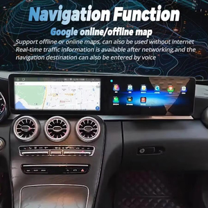 Pour Mercedes Benz Classe C W205 GLC X253 C180 C200 C220 C300 C350 Android Double Écran Carplay GPS Voiture Stéréo Autoradio - Product Image 5