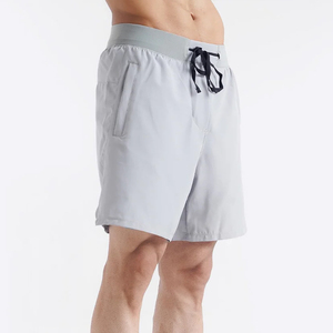 Customized Eco-Friendly 100% Cotton Gym Shorts Quick Dry and Breathable Men Gym Shorts - Product Image 4
