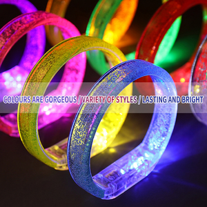Bracelets lumineux LED pour fêtes, bracelets à bulles lumineuses, logo personnalisé, bijoux pour festivals et événements - Product Image 2