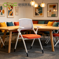Tables et chaises pour événements, chaise pliante unique pour la formation scolaire, mobilier de bureau, chaises de bureau à quatre pieds sans roulettes
