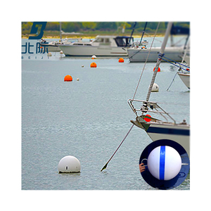 Diamètre personnalisé 600MM Avertir Boule de flotteur Bouée marine Bouée de flotteur en plastique Bouée ronde d'amarrage de bateau Bouée d'ancrage - Product Image 3