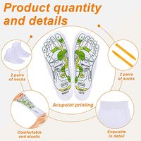 Chaussettes de réflexologie par acupression, chaussettes de massage avec outils de massage pour femmes et hommes