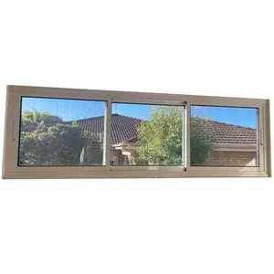 Alüminyum pencereler AS2047 avustralya standart sürgülü pencereler ızgara tasarımı ile AGWA ve WERS üye
