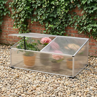 Mini serre extérieure en aluminium à cadre froid portable pour jardin Petite maison verte pour fleurs et plantes