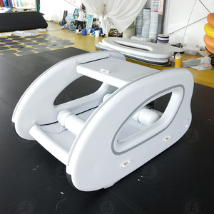 Barco inflable <span class=keywords><strong>pequeño</strong></span> 3M para juegos acuáticos al aire libre, catamarán inflable con motor, barco flotante para fiesta en la playa, uso para 2-4 personas - Product Image 6