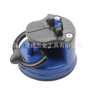 Mini Knife Sharpener With Suction Cup Multi Grit Stone Manual Sharpening Tool For Kitchen Use Blue - Product Image 5