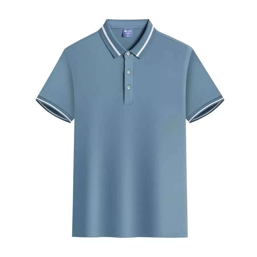 New design Custom hot sale 51% Cotton 49% Polyester Cotton Blending Men Polo Shirt Brand Logo Polo Shirt and Soft Blank T Shirts