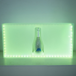 Modern <b>LED</b> Bottle Display Shelf with Glossy Finish for Decoration - Product Image 2