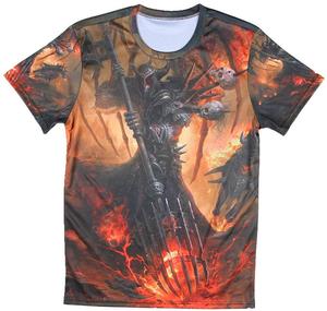 T-shirt personnalisé pour hommes, en maille polyester par sublimation, vente en gros - Product Image 1