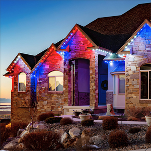 Lumières led extérieures permanentes à 5 points led vacances de noël rgbw 12v 24v 48v point lumière rgbw led pixel lumière avec piste en aluminium - Product Image 1