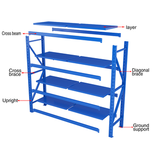 Scaffale in Acciaio a 5 Ripiani Senza Bulloni, Capacità di Carico 175 kg, Protezione Anticorrosione, Rivestimento in Polvere - Product Image 4