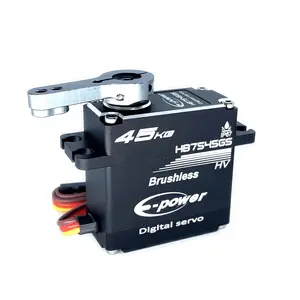 E-Power RC Servo 35 กก.45 กก.25 กก.50 กก.60 กก.โลหะกันน้ําBrushlessเซอร์โวมอเตอร์สําหรับRC 1/10 1/8 Traxxas TRX4 Axial SCX10 RCรถ