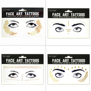 <span class=keywords><strong>Tatuaggio</strong></span> Temporaneo Professionale Personalizzato per Viso, Impermeabile, con Lamina Dorata, per Occhi e Lentiggini, Prezzo Basso, Vendita all'Ingrosso - Product Image 3