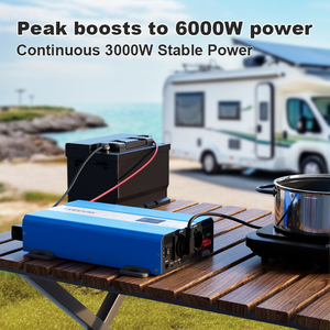 เครื่องแปลงไฟแบบ Pure Sine Wave 3000W 12v 24v AC 220v กำลังไฟฟ้าเต็มกำลังสำหรับรถยนต์ เครื่องปรับอากาศบ้าน - Product Image 3