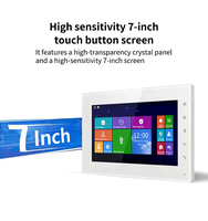 Sistema de Videoportero para Múltiples Apartamentos, Monitor Interior HD IPS de 7 Pulgadas, Conjunto de Seguridad para el Hogar, Adecuado para Apartamentos, Villas y Edificios de Oficinas