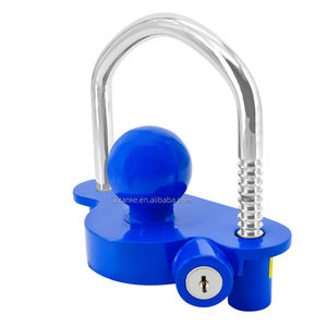 Nouveau coupleur <span class=keywords><strong>d</strong></span>'<span class=keywords><strong>attelage</strong></span> de <span class=keywords><strong>remorque</strong></span> jaune <span class=keywords><strong>universel</strong></span> robuste serrure de sécurité <span class=keywords><strong>antivol</strong></span> avec panier de serrure à clé à Code mécanique Type U - Product Image 2