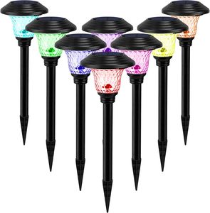 IP44 Waterproof Stainless Steel LED Outdoor <b>Solar</b> Lamp 10-Hour Warm Light Decorative Landscape Lights Patio Garden Lawn - Product Image 4