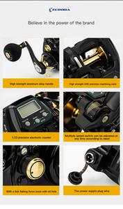 Linterna eléctrica <span class=keywords><strong>de</strong></span> la rueda escariador actualización profundo-barco <span class=keywords><strong>de</strong></span> mar carrete <span class=keywords><strong>de</strong></span> pesca - Product Image 6