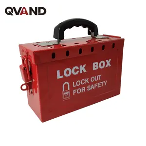 QVAND Industrial Group Lock Box Steel Lockout Kit For Safety Tool Box