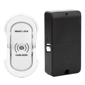 Fechadura eletrônica de cartão RFID de alta qualidade, fechadura inteligente de madeira e metal sem chave, fechadura de gabinete inteligente RFID
