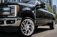 Jantes directionnelles chromées ZY en aluminium 20 22 24 26 pouces 8x170 8x180 à déport profond pour F-150 Silverado 2500