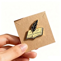 Badge en métal émaillé personnalisé plaqué or pour cadeaux de club et d'école - Vente en gros
