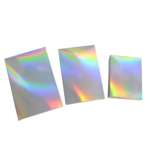 Cajas <span class=keywords><strong>de</strong></span> papel holográficas <span class=keywords><strong>de</strong></span> regalo para fiestas, paquete <span class=keywords><strong>de</strong></span> cosméticos, Dulces, <span class=keywords><strong>galletas</strong></span> <span class=keywords><strong>de</strong></span> boda, bolsas impresas con logotipo, crema para ojos, 50 Uds. - Product Image 3
