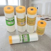 Film de masquage haute température en HDPE de 6 à 10 microns, film de masquage en plastique sur mesure pour la peinture au pistolet