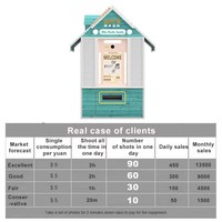 Journal coréen Photo Booth Style Self-Service Photobooth Presse Fête Journaux Tente Kiosque pour Selfie Fun Compatible