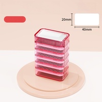 Tampon flash photosensible 5-en-1 pour les enseignants, avec coque transparente et blocs de construction empilables colorés, pour la création de devoirs en classe